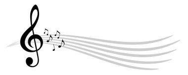 müzik notaları vektör kalitesinde grafiktir