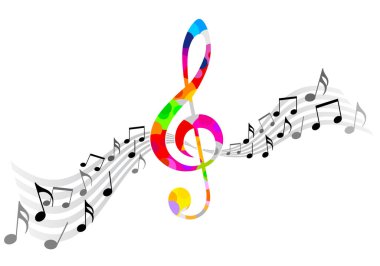 müzik notaları vektör kalitesinde grafiktir