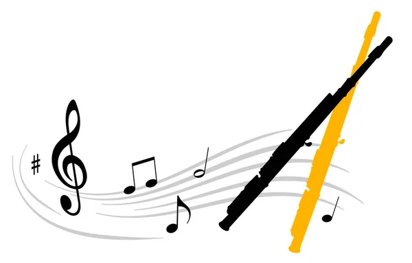 Instrumento Musical Gráfico Qualidade Vetorial — Vetor de Stock