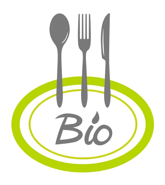 Bio Bio Food Grafico Qualità Vettoriale — Vettoriale Stock