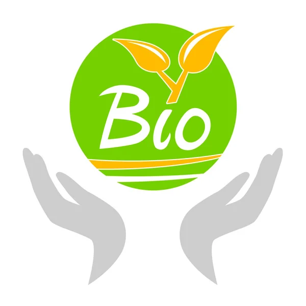 Bio Bio Food Grafico Qualità Vettoriale — Vettoriale Stock