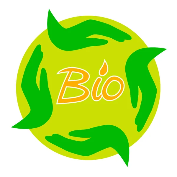 Bio Bio Food Grafico Qualità Vettoriale — Vettoriale Stock