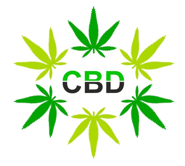 Cannabis Graphique Qualité Vectorielle — Image vectorielle