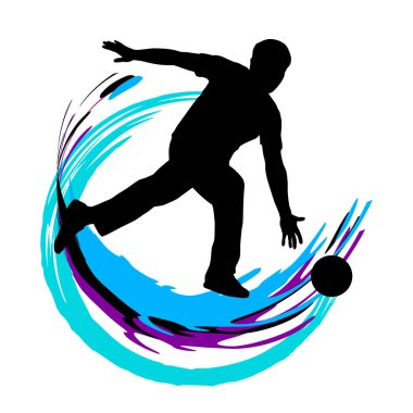 Bowling sporunun vektör kalitesinde grafiği