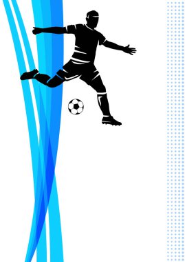 Vektör kalitesinde futbol sporu grafiği