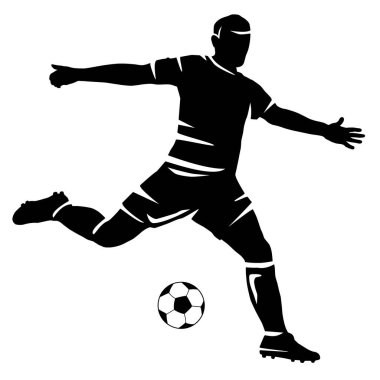 Vektör kalitesinde futbol sporu grafiği