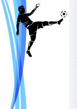 Vektör kalitesinde futbol sporu grafiği