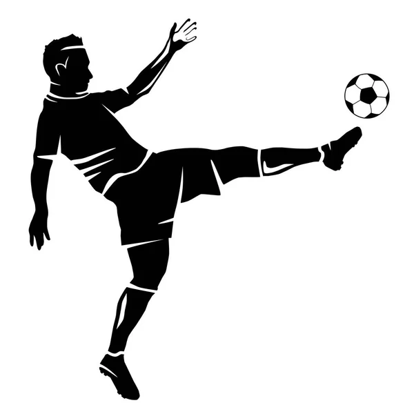 Fútbol Deporte Gráfico Calidad Vectorial — Vector de stock