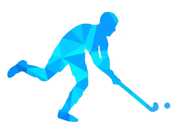 Hockey Sur Gazon Graphique Sport Qualité Vectorielle — Image vectorielle