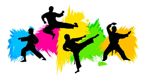 martial arts graphic in vector quality