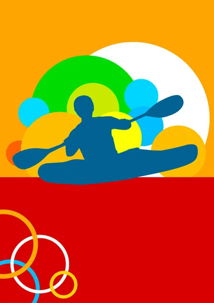 Grafica Degli Sport Acquatici Qualità Vettoriale — Vettoriale Stock