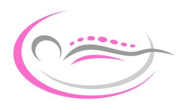 Vektör kalitesinde sağlık ve masaj logosu