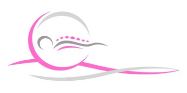 Vektör kalitesinde sağlık ve masaj logosu