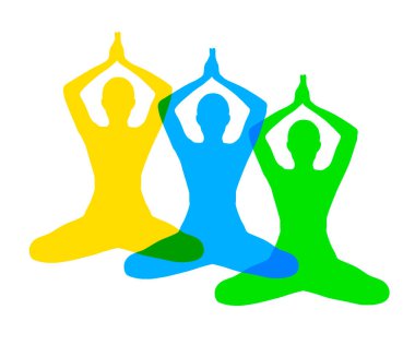 Vektör kalitesinde refah yoga grafiği