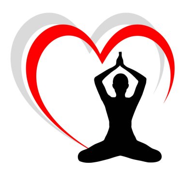 Vektör kalitesinde refah yoga grafiği