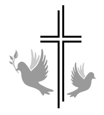 Vektör kalitesinde Hıristiyan dini grafiği