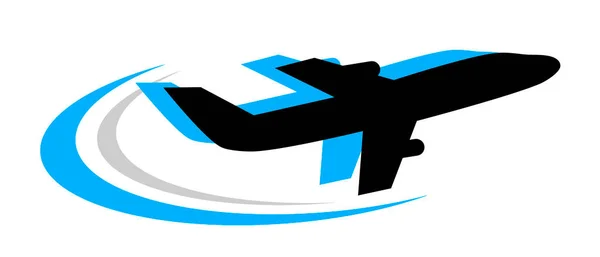 Dovolená Cestování Letadlem Grafika Kvalitě Vektoru — Stockový vektor