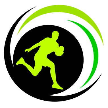 Vektör kalitesinde ragbi sporu grafiği