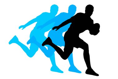 Vektör kalitesinde ragbi sporu grafiği