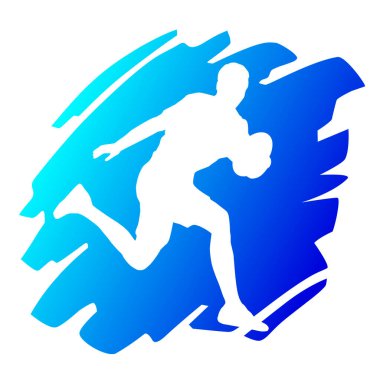 Vektör kalitesinde ragbi sporu grafiği