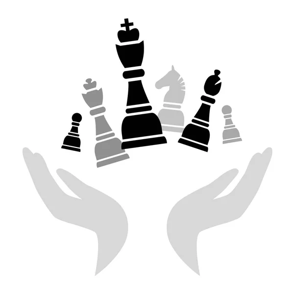 Schachspiel Grafik Vektorqualität — Stockvektor