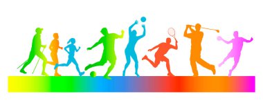 vektör kalitesinde spor silüetleri koleksiyonu