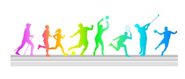vektör kalitesinde spor silüetleri koleksiyonu