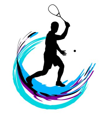 Vektör kalitesinde ezme sporu grafiği