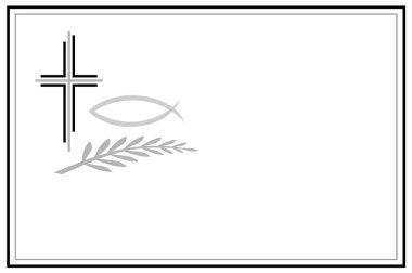 christian memorial graphic in vector quality clipart