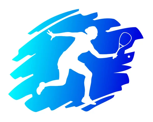 Squash Gráfico Deportivo Calidad Vectorial — Vector de stock