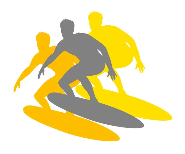 Surfer Graphique Qualité Vectorielle — Image vectorielle