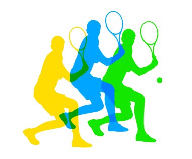Vektör kalitesinde tenis sporu grafiği