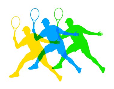 Vektör kalitesinde tenis sporu grafiği