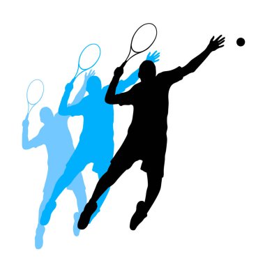 Vektör kalitesinde tenis sporu grafiği