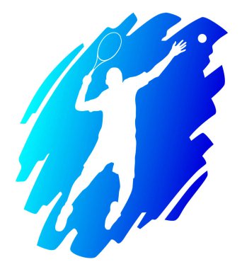 Vektör kalitesinde tenis sporu grafiği