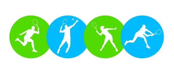 Sport Tennis Graphique Qualité Vectorielle — Image vectorielle