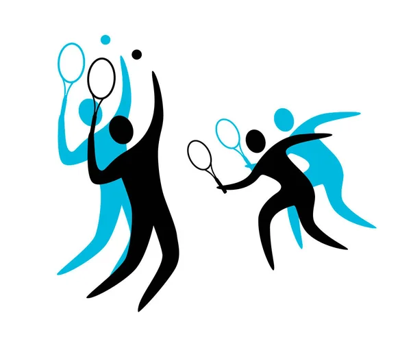 Теннисный Спорт Векторным Качеством — стоковый вектор