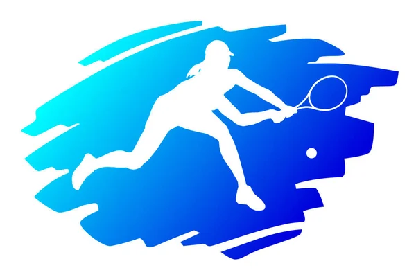 Tennissport Grafik Vektorqualität — Stockvektor