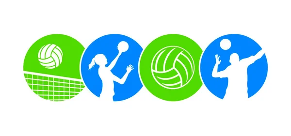 Волейбол Спортивна Графіка Векторній Якості — стоковий вектор