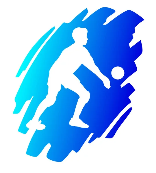 Gráfico Deportivo Voleibol Calidad Vectorial — Vector de stock
