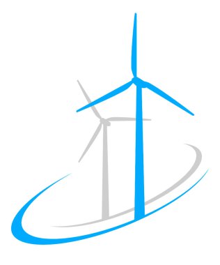 vektör kalitesinde rüzgar enerjisi grafiği