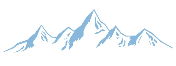 Montagnes Graphiques Qualité Vectorielle — Image vectorielle