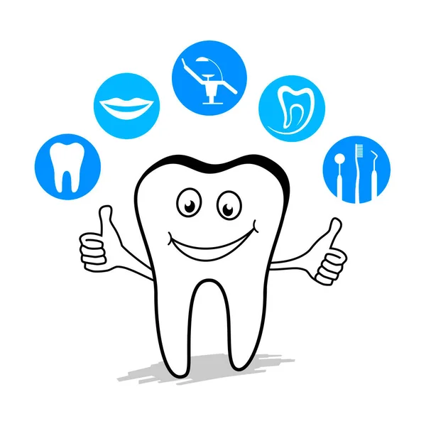 Grafika Zdrowia Zębów Jakości Wektora — Wektor stockowy