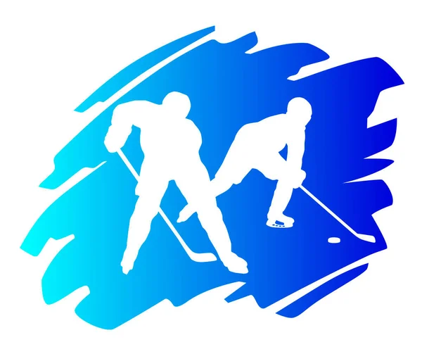 Hockey Sobre Hielo Deporte Gráfico Calidad Vectorial — Archivo Imágenes Vectoriales
