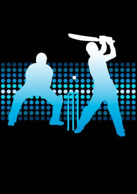 Vektör kalitesinde kriket sporu grafiği