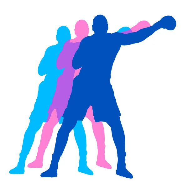 ベクトル品質のボクシングスポーツグラフィック — ストックベクタ