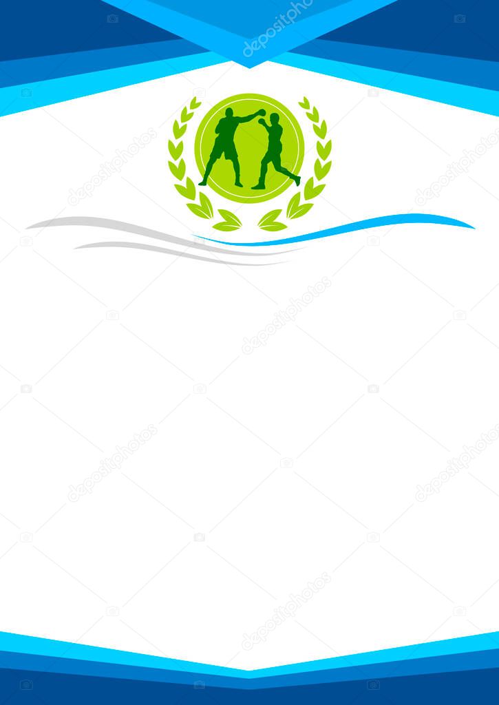 Boxing sport graphic in vector quality