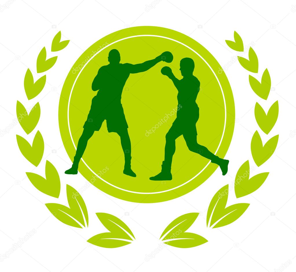 Boxing sport graphic in vector quality