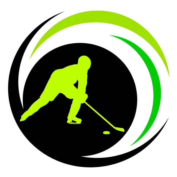 Hokejová Sportovní Grafika Vektorové Kvalitě — Stockový vektor