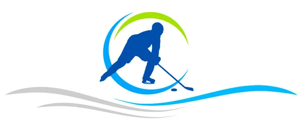 ベクトル品質のアイスホッケースポーツグラフィック — ストックベクタ